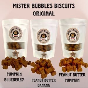 3 Pack Bundle Pumpkin Blueberry Bones Biscuits - All Natural